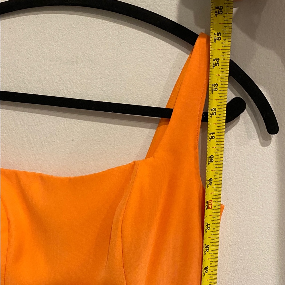 Birdy Grey chiffon orange  Sleeveless Dress - Picture 4 of 6